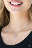 My Heart Goes Out To You - Pink Heart Necklace Paparazzi