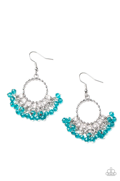 Charmingly Cabaret - Blue Earrings Paparazzi