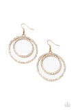 Radiating Refinement - Gold Earrings Paparazzi