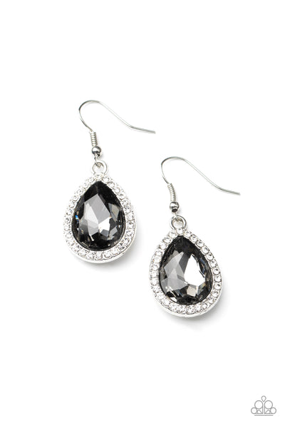 Dripping With Drama - Silver Earrings Paparazzi
