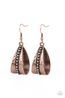 STIRRUP Some Trouble - Copper Earrings Paparazzi