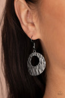 Warped Perceptions - Black Earrings Paparazzi