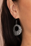 Warped Perceptions - Black Earrings Paparazzi