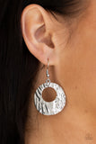 Warped Perceptions - Silver Earrings Paparazzi