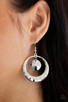 Rounded Radiance - Silver Earrings Paparazzi