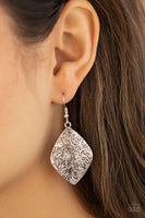 Flauntable Florals - Silver Earrings Paparazzi