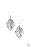 Flauntable Florals - Silver Earrings Paparazzi