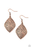 Flauntable Florals - Copper Earrings Paparazzi