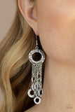 Right Under Your NOISE - Silver Earrings Paparazzi