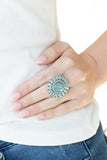 Elegantly Eden - Blue Ring Paparazzi