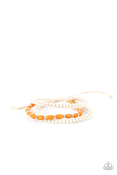 Refreshingly Rural - Orange Bracelet Paparazzi