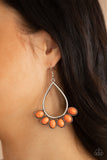 Stone Sky - Orange Earrings Paparazzi