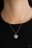 Treasures of the Heart - Pink Heart Necklace Paparazzi