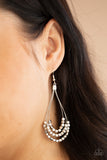 Off The Blocks Shimmer - Silver Earrings Paparazzi