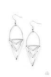 Proceed With Caution - Silver Earrings Paparazzi