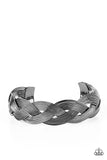 Woven Wonder - Black Bracelet Paparazzi