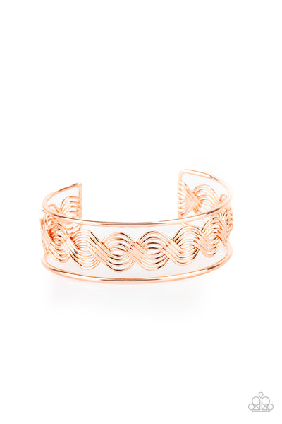 WEAVE An Impression - Copper Bracelet Paparazzi