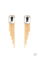 Save for a REIGNy Day - Gold Earrings Paparazzi