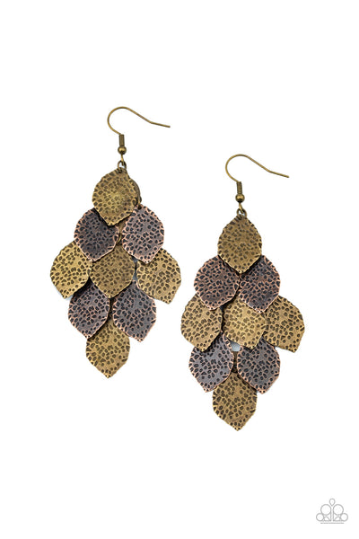 Loud and Leafy - Multi-Colored Earrings Paparazzi