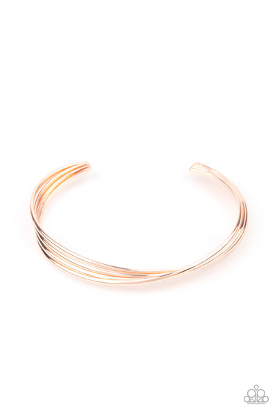 Bringing Basics Back - Rose Gold Bracelet Paparazzi