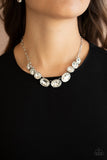 Gorgeously Glacial - White Necklace Paparazzi