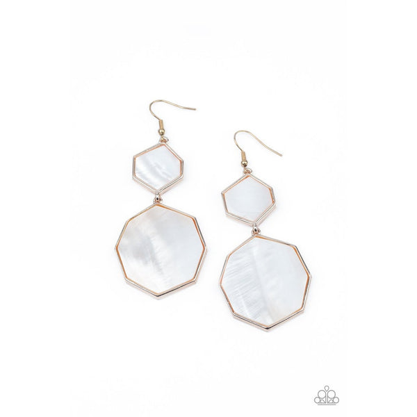 Vacation Glow - Rose Gold Earrings Paparazzi