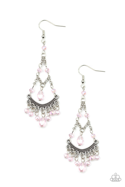 First In SHINE - Pink Earrings Paparazzi