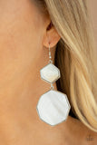 Vacation Glow - White Earrings Paparazzi