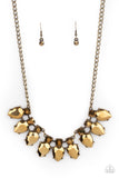 Extra Enticing - Brass Necklace Paparazzi