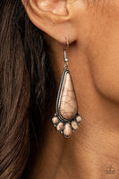 Rural Recluse - Brown Earrings Paparazzi