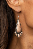 Rural Recluse - Brown Earrings Paparazzi