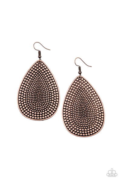 Artisan Adornment - Copper Earrings Paparazzi