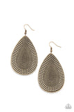 Artisan Adornment - Brass Earrings Paparazzi