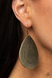 Artisan Adornment - Brass Earrings Paparazzi