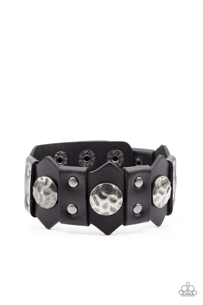 Electrified Edge - Black Bracelet Paparazzi