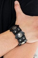 Electrified Edge - Black Bracelet Paparazzi