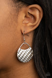 Im Sensing a Pattern Here - Silver Earrings Paparazzi