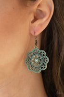 Western Mandalas - Brass Earrings Paparazzi