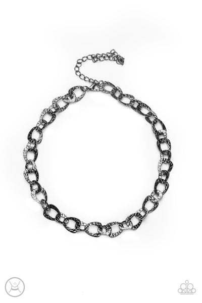 Urban Safari - Black Urban Necklace Paparazzi