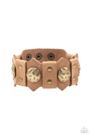 Electrified Edge - Brown Urban Bracelet Paparazzi