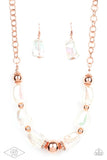 Iridescently Ice Queen - Copper Necklace Paparazzi