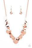 GLISTEN Closely - Copper Necklace Paparazzi