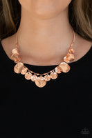 GLISTEN Closely - Copper Necklace Paparazzi