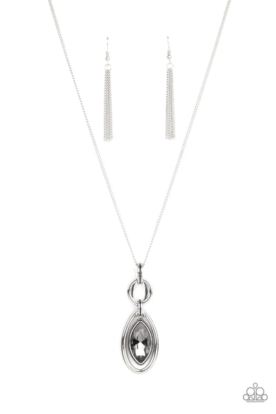 Glamorously Glaring - Silver Necklace Paparazzi