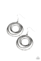 Spiraling Out of Control - Silver Earrings Paparazzi