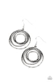 Spiraling Out of Control - Silver Earrings Paparazzi