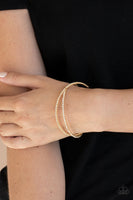 Plus One Status - Gold Bracelet Paparazzi