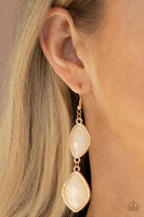 The Oracle Has Spoken - Gold Earrings Paparazzi