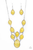 Opulently Oracle - Yellow Necklace Paparazzi