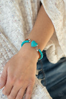 Charmingly Country - Blue Heart Bracelet Paparazzi